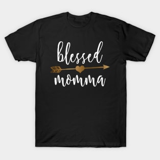 Arrow Blessed Momma Mommy T-Shirt